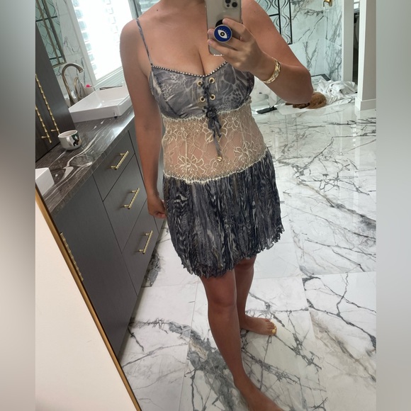 💎Like New SOCIETA Lace & Chiffon Dress 💎 - Picture 2 of 15